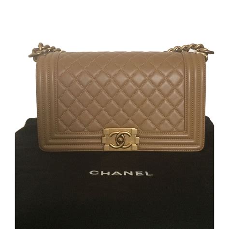 chanel boy beige 16a|chanel handbags boys.